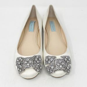 Betsey Johnson Ever Wedding Ballet Flats